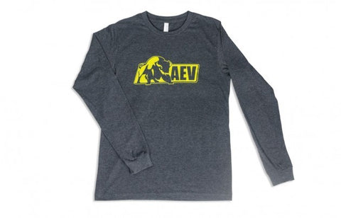 AEV Long Sleeve Logo Tee — Grey