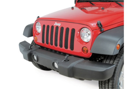 JEEP JK GRILL INSERTS BLACK