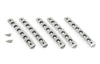 JEEP JK DOOR HANDLE INSERTS 5 DOOR SILVER