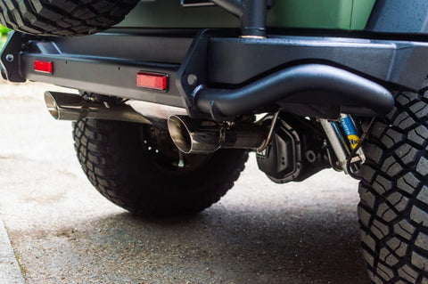 MRBP  2.5" Axle Back, Dual Rear Exit, T409 , Jeep Wrangler JK/JKU 2007-2018