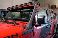 DV8 Offroad Hard Top Mounting Brackets For 2018+ Jeep Wrangler JL & Gladiator JT - OEM Style, Black Powder Coat