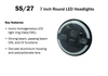 7" NEW TRUCKLITE LED HEADLIGHT ECE (RHD) H4/H13 CONNECTOR