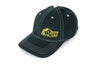 AEV Logo Flex Fit Contrast Stitch Cap — Washed Black (S/M)